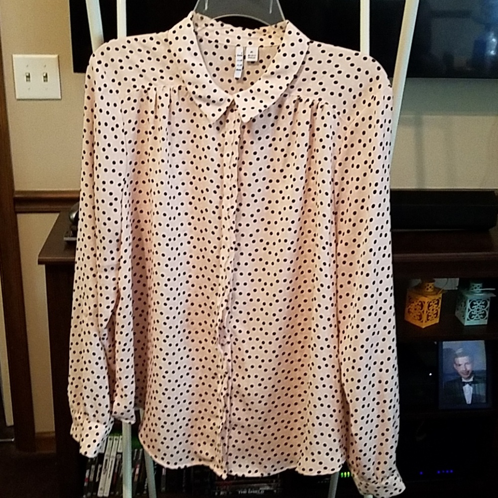 Elle polka dot blouse
